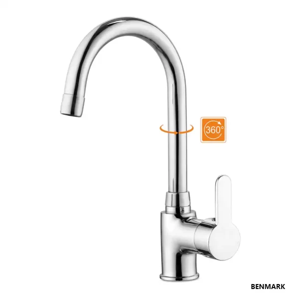 Pavo Single Lever Deck-Mount Kitchen Sink Mixer Tap