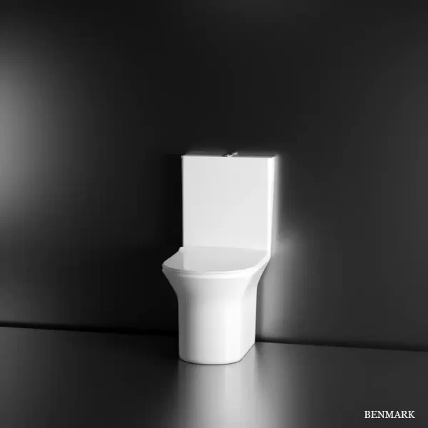 Dune One-Piece Rimless S-Trap Western Toilet / Commode (White)