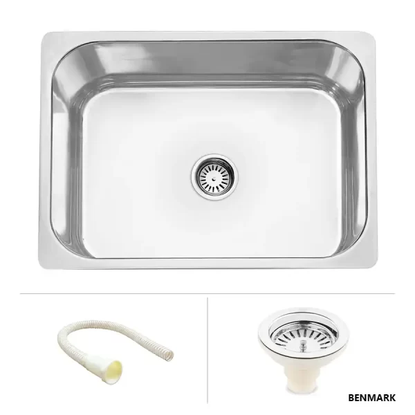 Square Single Bowl 304-Grade Kitchen Sink