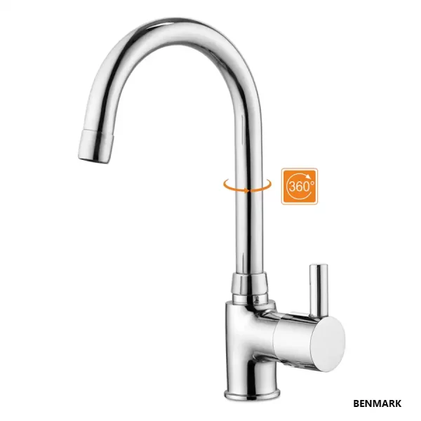 Kara Single Lever Deck-Mount Kitchen Sink Mixer Tap