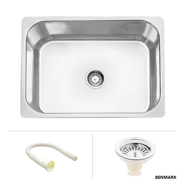 Square Single Bowl 304-Grade Kitchen Sink